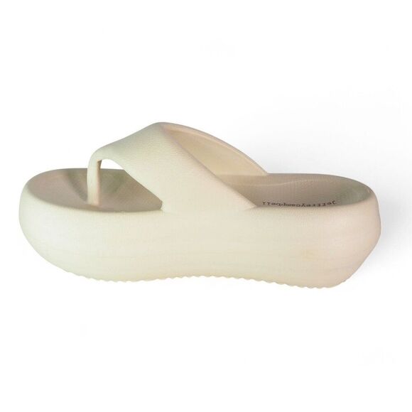 Jeffrey Campbell Chillaxin Bubble Platform Thong Sandals "Sea Salt" Women's 8/39 - Picture 7 of 10
